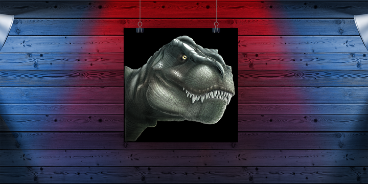 T-Rex Portrait Poster | Jurassic Studio