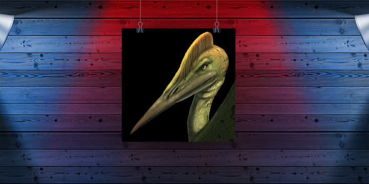 Pterodactyl Portrait Poster | Jurassic Studio