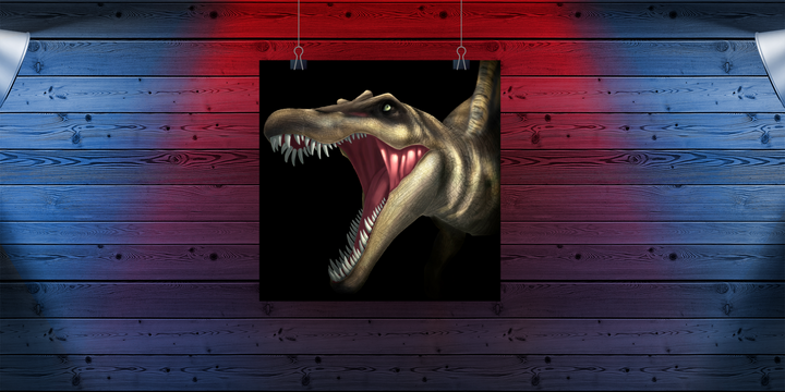 Spinosaurus Portrait Poster | Jurassic Studio