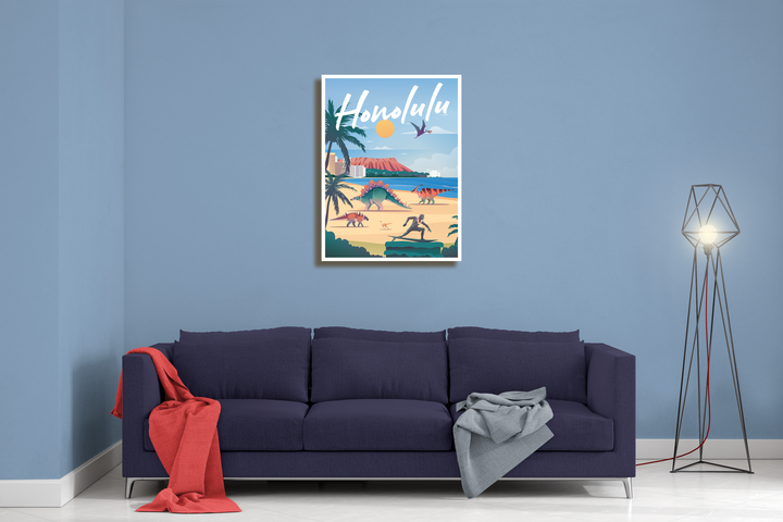 Honolulu Canvas Wrap | Jurassic Studio