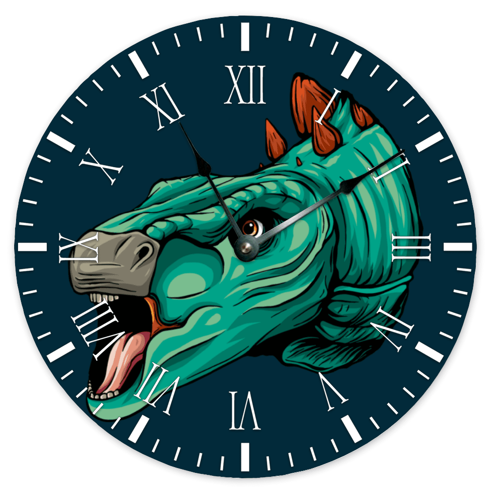 15 Inch Stegosaurus Wall Art Clock | Jurassic Studio