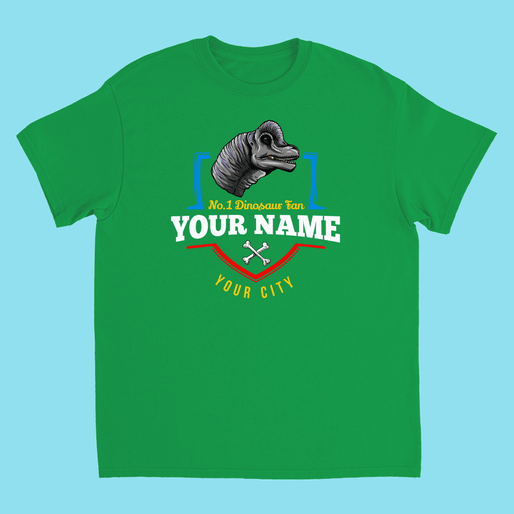 N.1 Brontosaurus Fan Custom Kids T-Shirt | Jurassic Studio