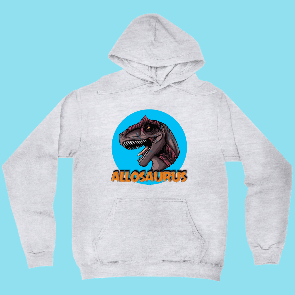 Men Allosaurus Head Hoodie | Jurassic Studio