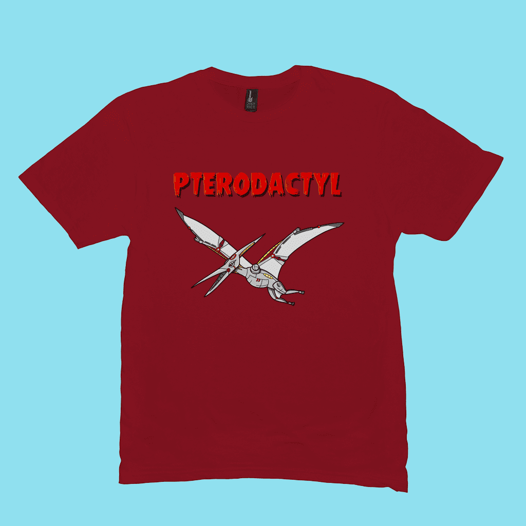 Men Robot Pterodactyl T-Shirt | Jurassic Studio