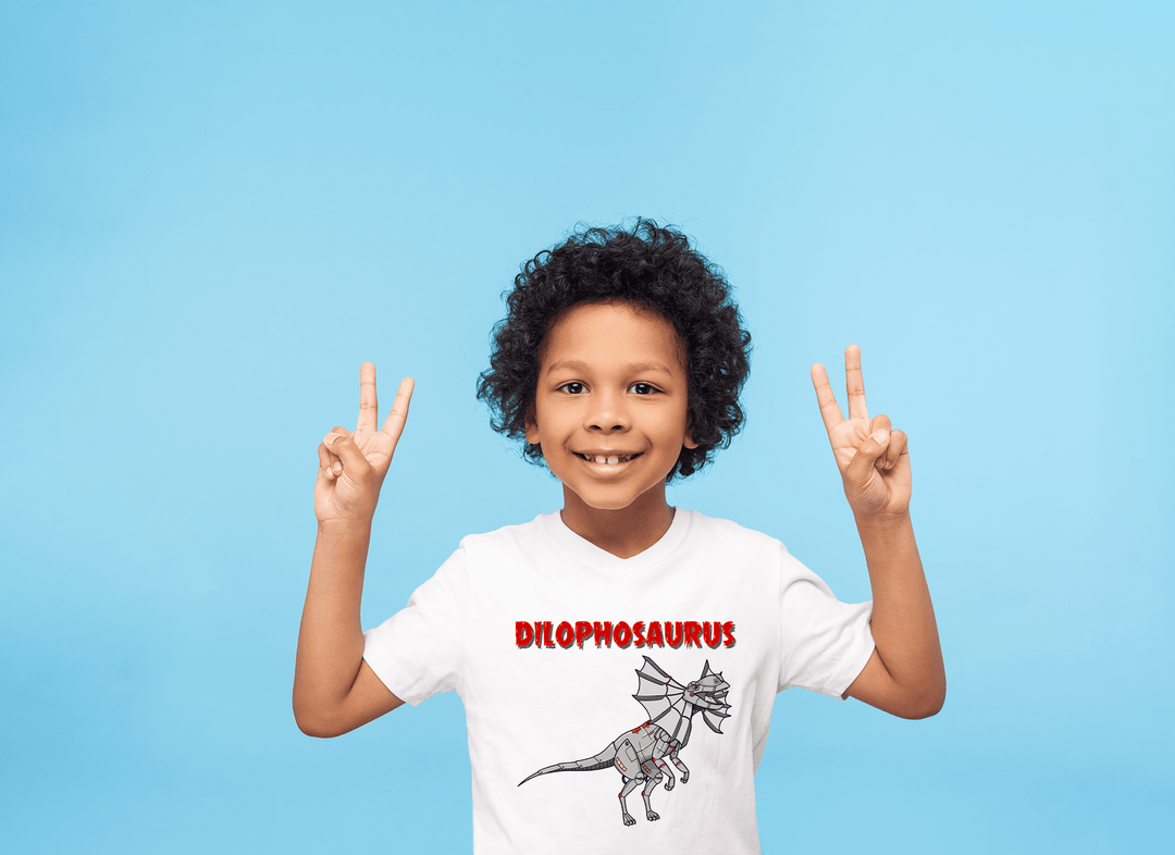Kids Robot Dilophosaurus T-Shirt | Jurassic Studio