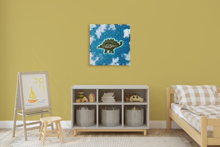 Stegosaurus Island Canvas Wrap | Jurassic Studio