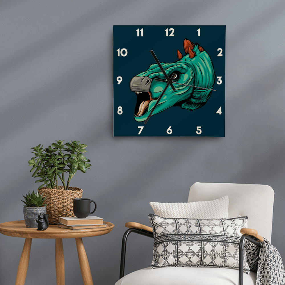11 Inch Stegosaurus Wall Art Clock | Jurassic Studio