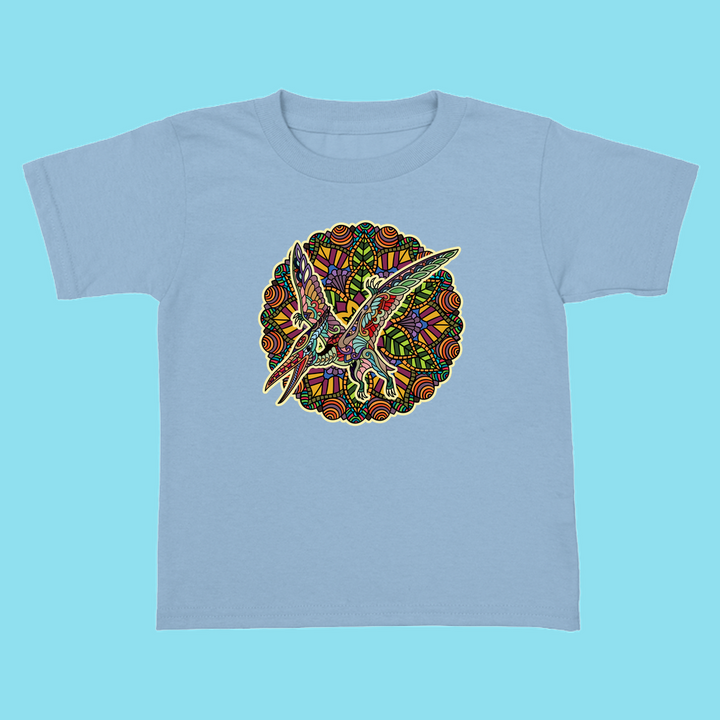 Toddler Pterodactyl Mandala T-Shirt