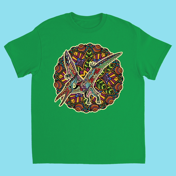 Kids Pterodactyl Mandala T-Shirt | Jurassic Studio