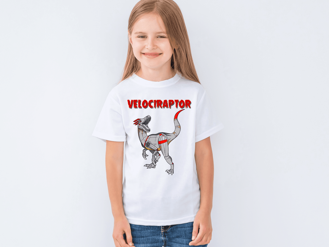 Kids Robot Velociraptor T-Shirt | Jurassic Studio