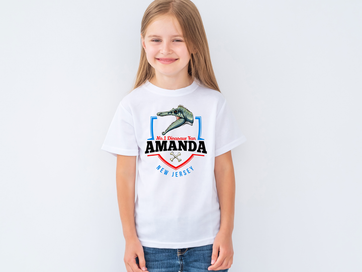 N.1 Spinosaurus Fan Custom Kids T-Shirt | Jurassic Studio