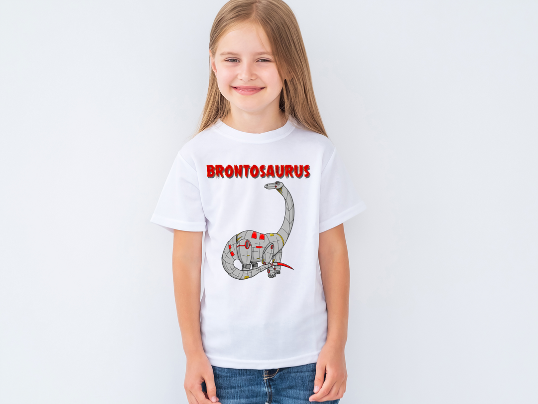 Kids Robot Brontosaurus T-Shirt | Jurassic Studio