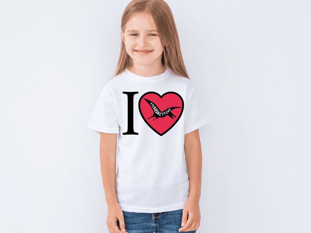 Kids I Love Pterodactyl T-Shirt
