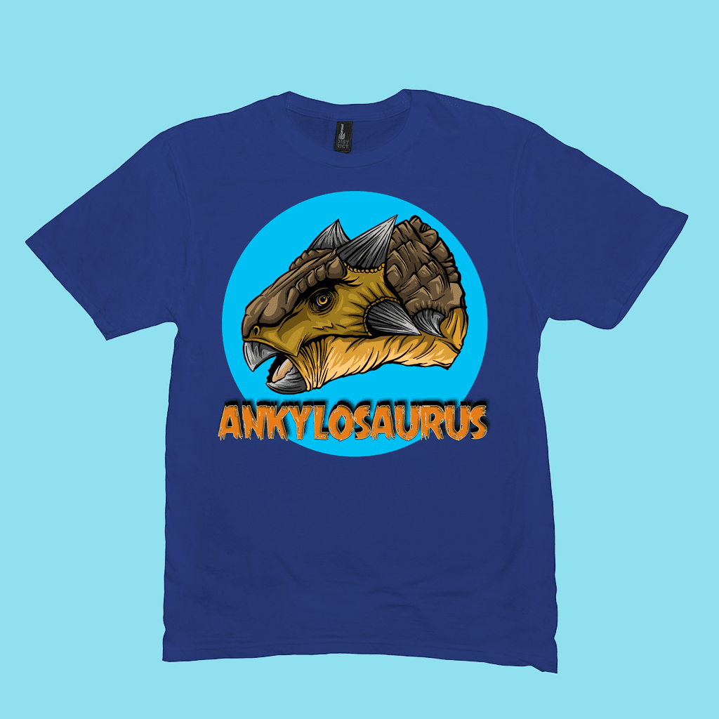 Men Ankylosaurus Head T-Shirt | Jurassic Studio