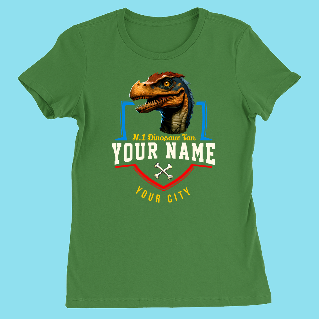 N.1 Velociraptor  Fan Custom Women T-Shirt | Jurassic Studio
