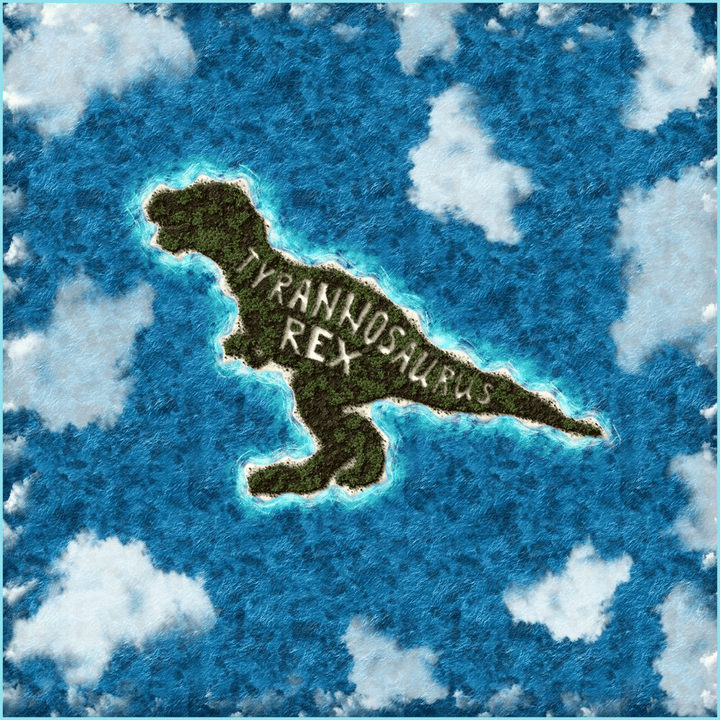 T-Rex Island Poster | Jurassic Studio