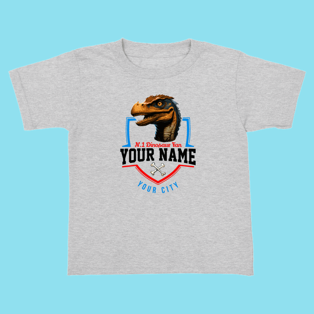 N.1 Velociraptor Fan Custom Toddler T-Shirt | Jurassic Studio