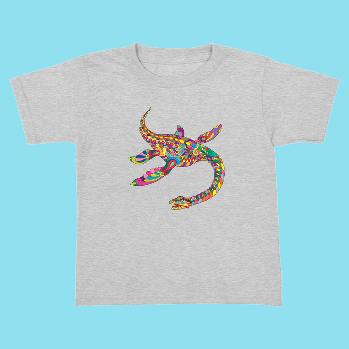 Toddler Plesiosaurs Zentangle T-Shirt | Jurassic Studio