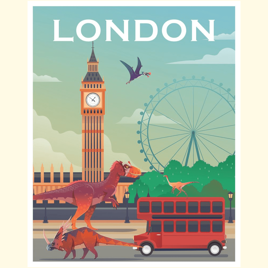 London Poster | Jurassic Studio