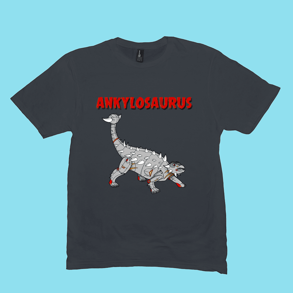 Men Robot Ankylosaurus T-Shirt | Jurassic Studio