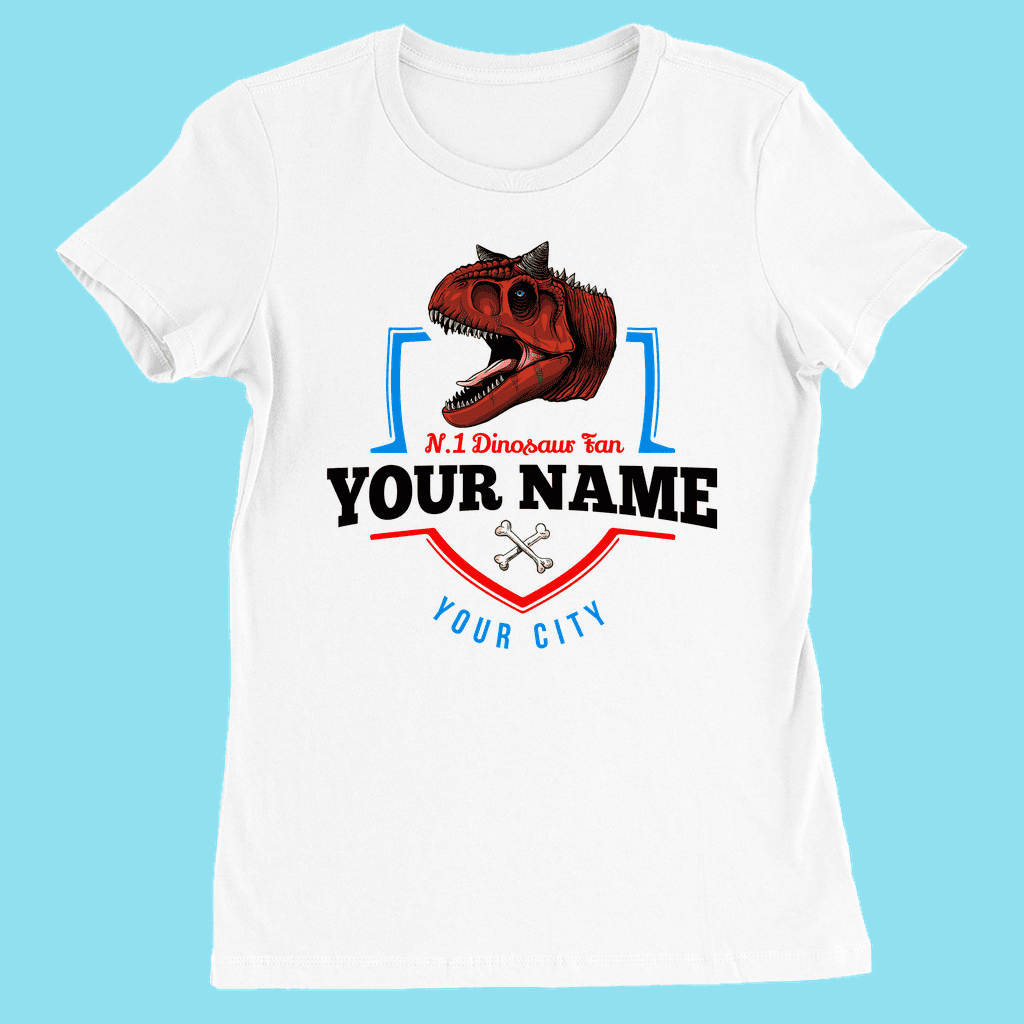 N.1 Carnotaurus Fan Custom Women T-Shirt | Jurassic Studio
