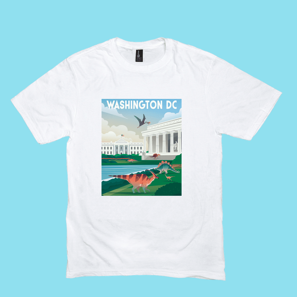 Men Washington DC T-Shirt | Jurassic Studio