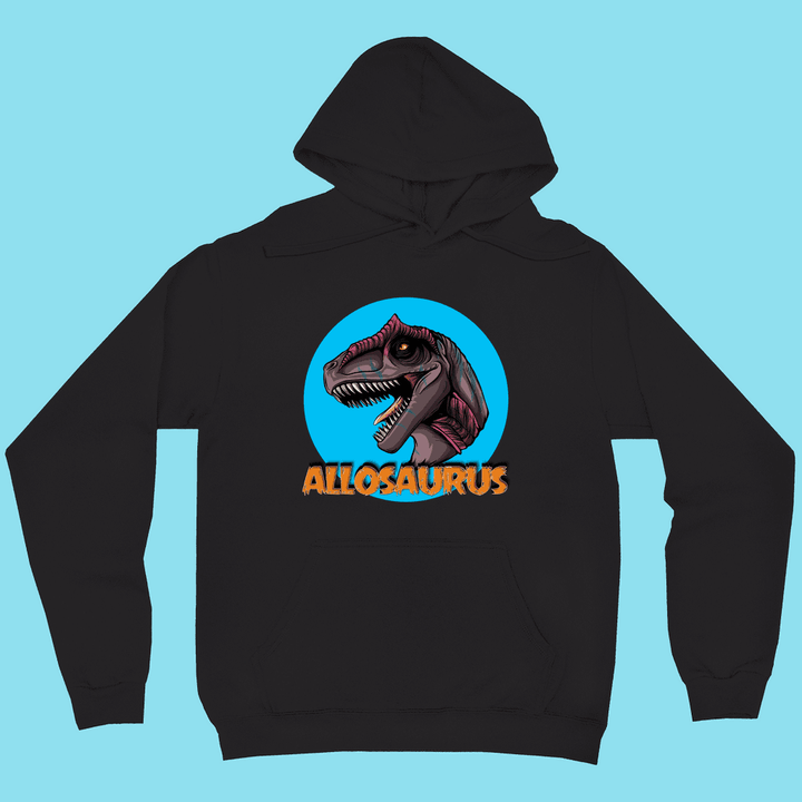 Men Allosaurus Head Hoodie | Jurassic Studio