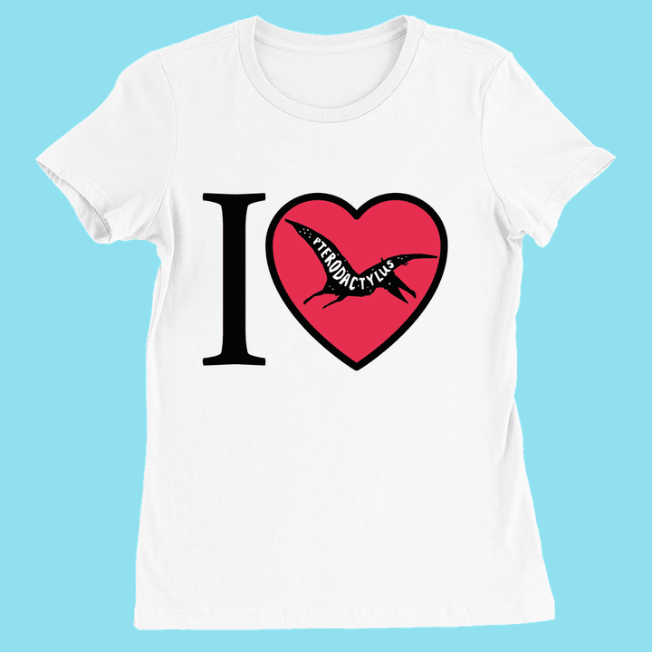 Women I Love Pterodactyl T-Shirt | Jurassic Studio