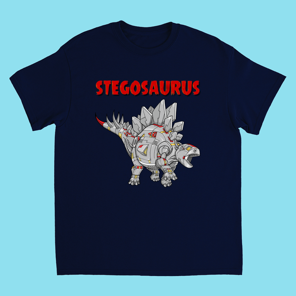 Kids Robot Stegosaurus T-Shirt