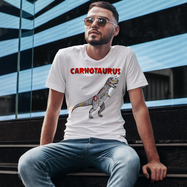Men Robot Carnotaurus T-Shirt | Jurassic Studio