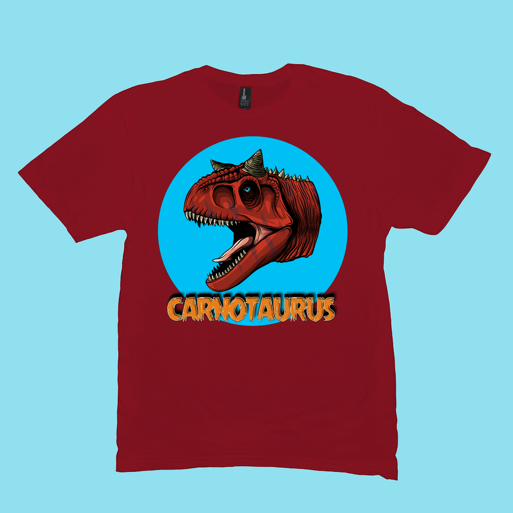 Men Carnotaurus Head T-Shirt