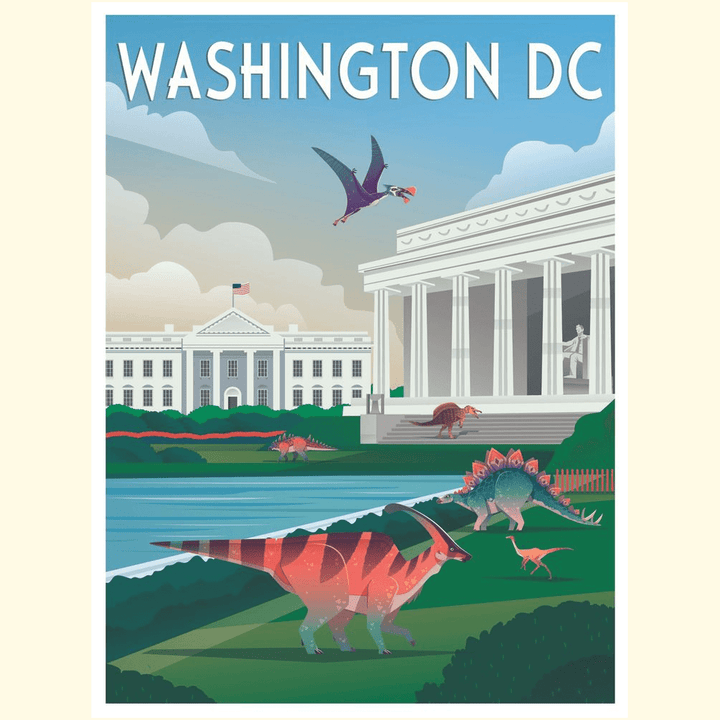 Washington DC Poster | Jurassic Studio