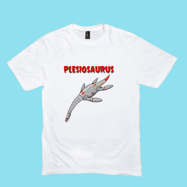 Men Robot Plesiosaurs T-Shirt | Jurassic Studio