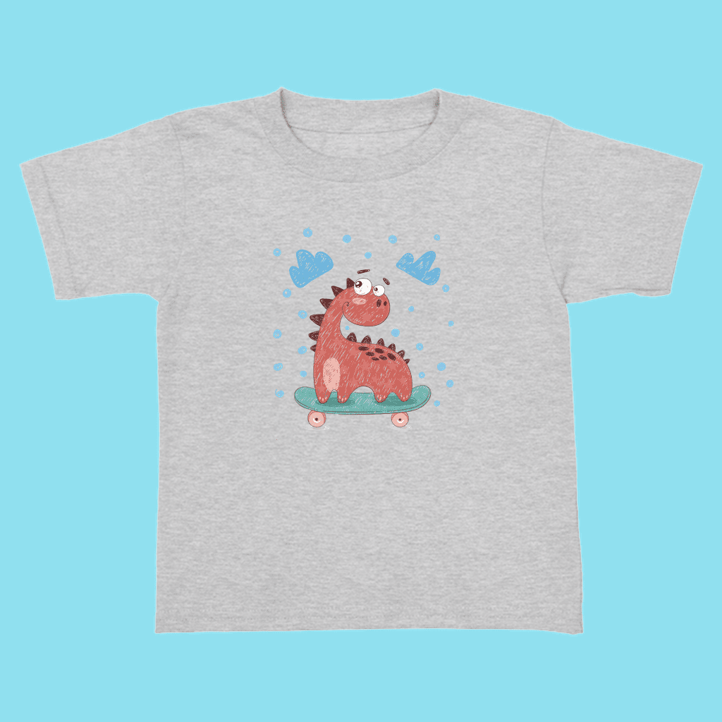 Toddler Baby Dino Skate T-Shirt | Jurassic Studio