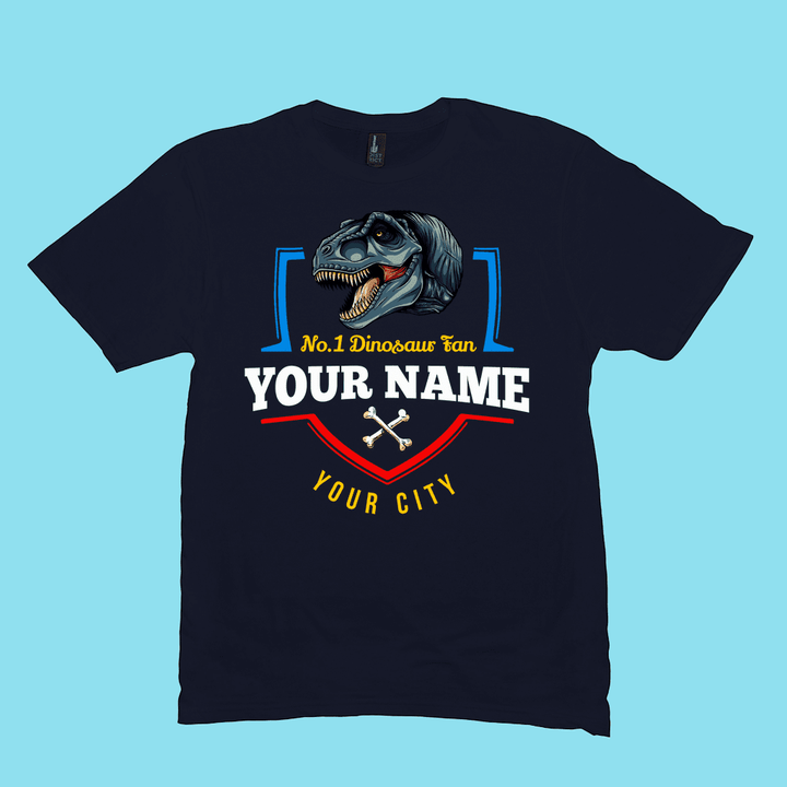 N.1 T-Rex Fan Custom Men T-Shirt | Jurassic Studio