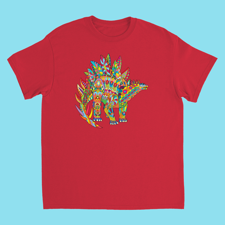 Kids Stegosaurus Zentangle T-Shirt | Jurassic Studio