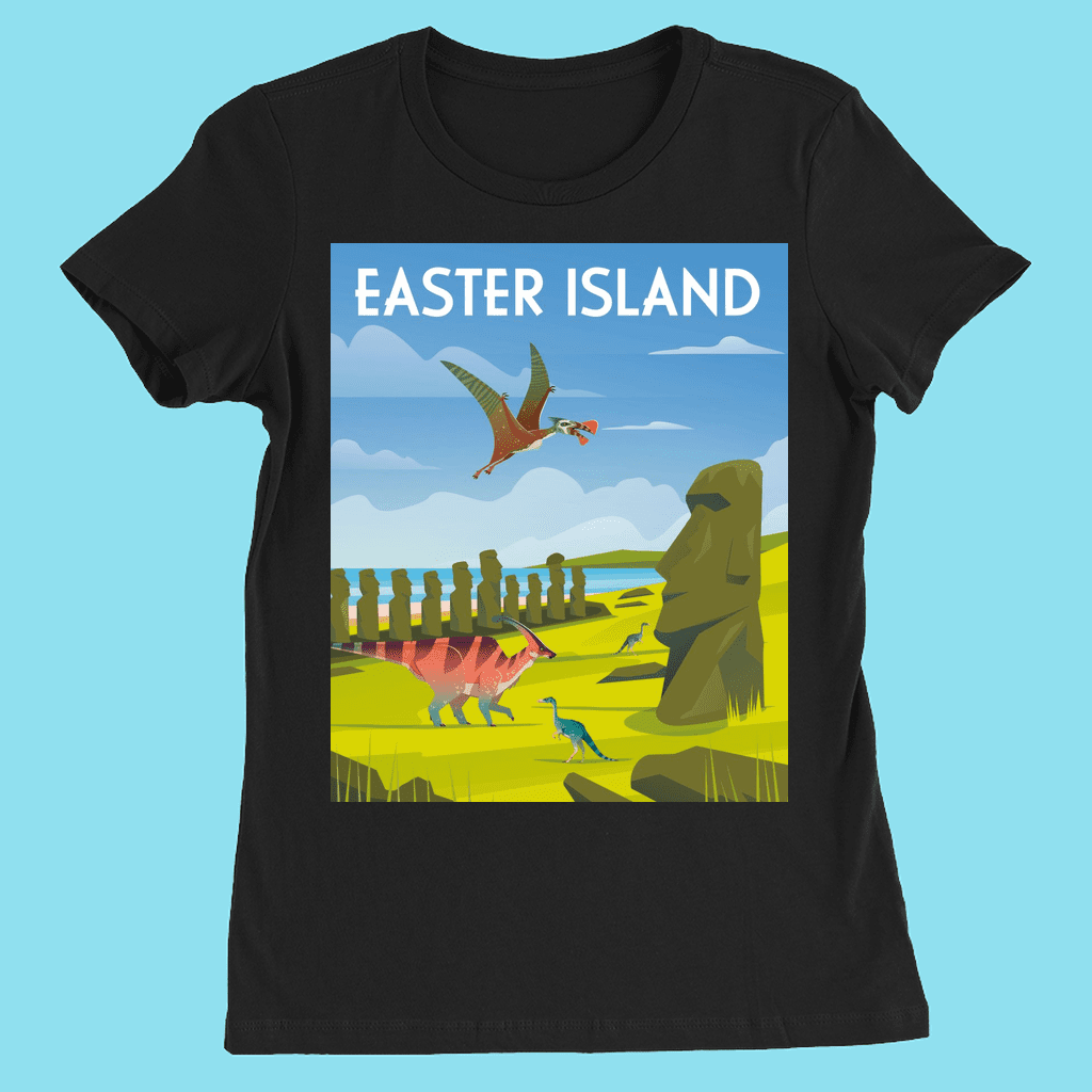 Women Easter Island T-Shirt | Jurassic Studio