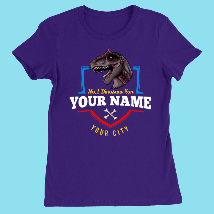 N.1 Allosaurus Fan Custom Women T-Shirt | Jurassic Studio