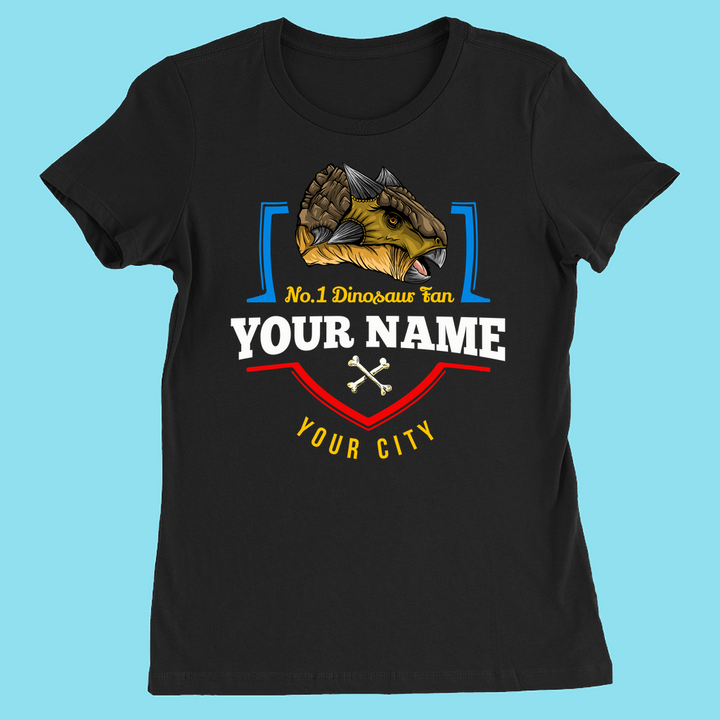 N.1 Ankylosaurus Fan Custom Women T-Shirt