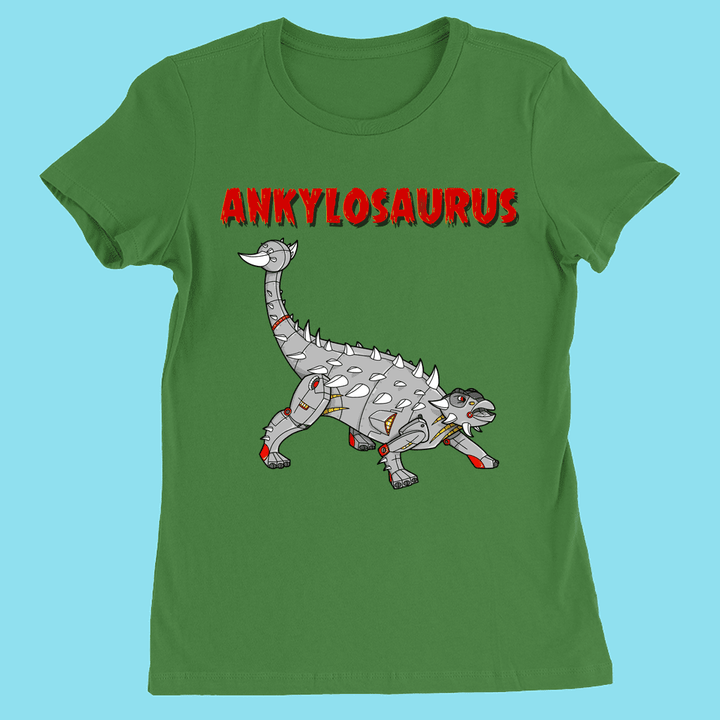 Women Robot Ankylosaurus T-Shirt | Jurassic Studio