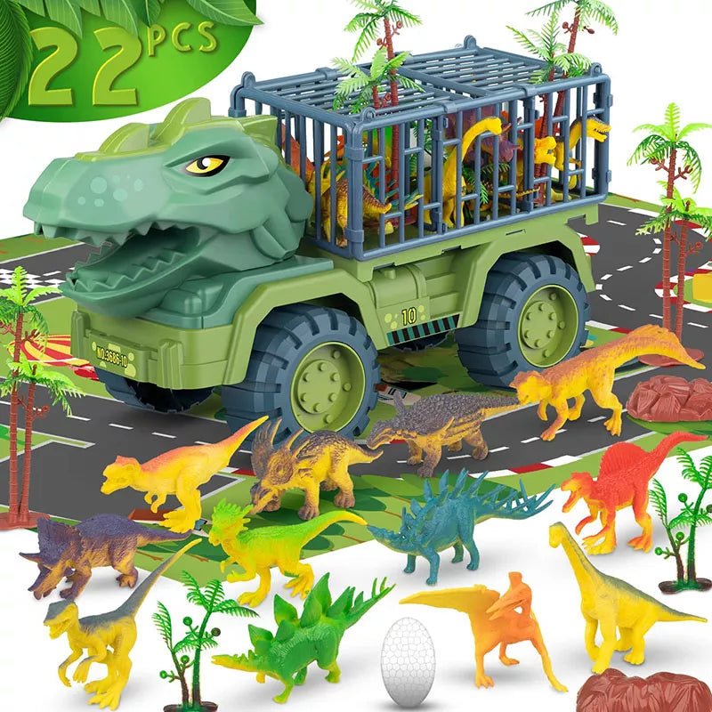 Dinosaur Excavator Engineering Vehicle Model Toy Children's Inertial Transport Vehicle Boy Girl Toy Dinosaur Gift Car Toy