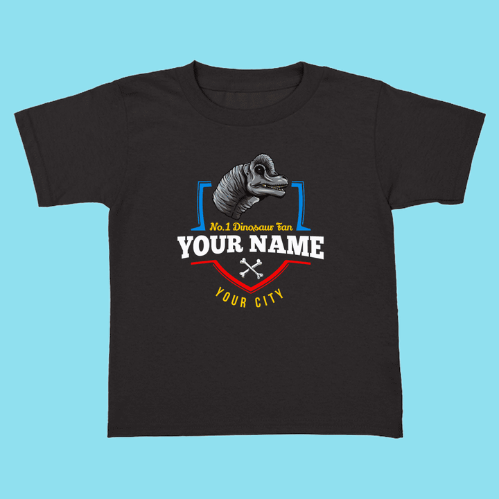 N.1 Brontosaurus Fan Custom Toddler T-Shirt | Jurassic Studio