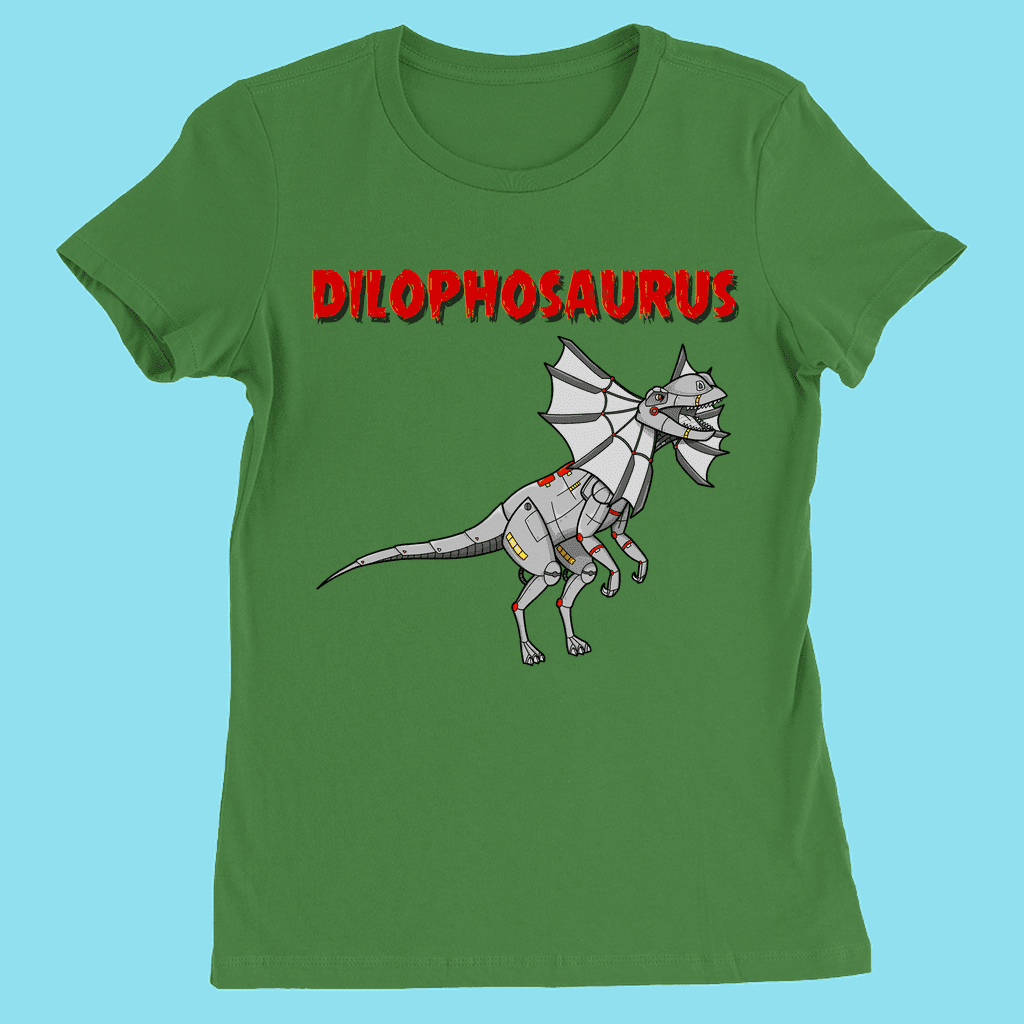 Women Robot Dilophosaurus T-Shirt