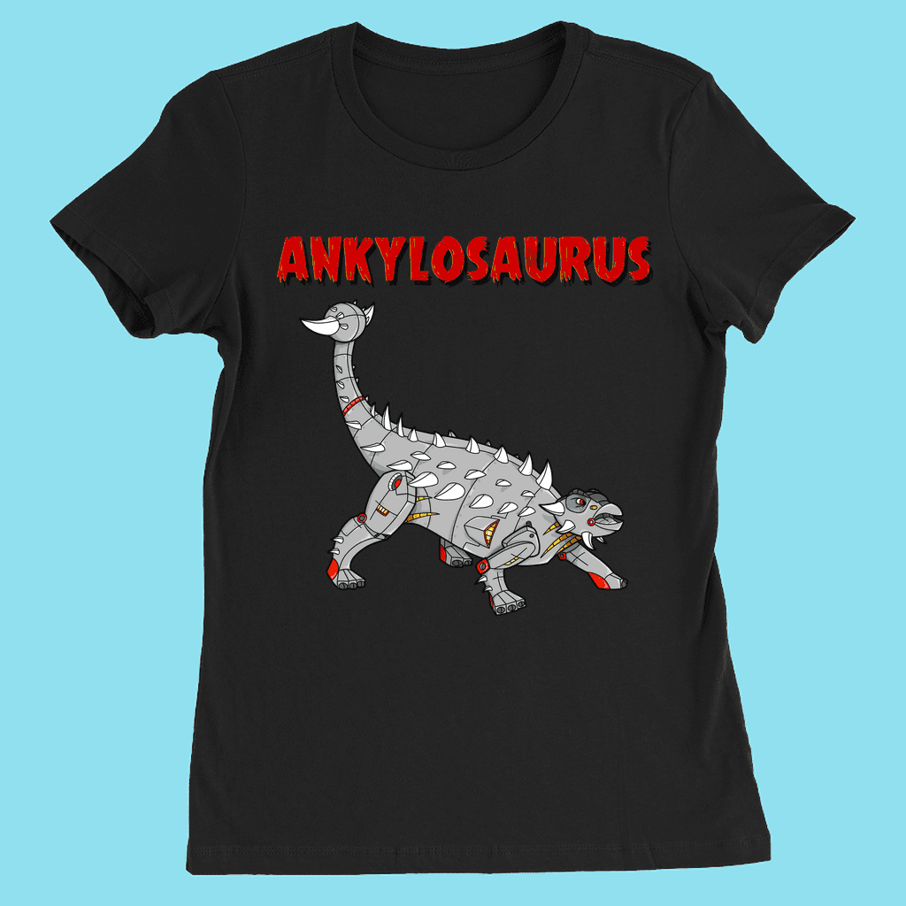 Women Robot Ankylosaurus T-Shirt | Jurassic Studio
