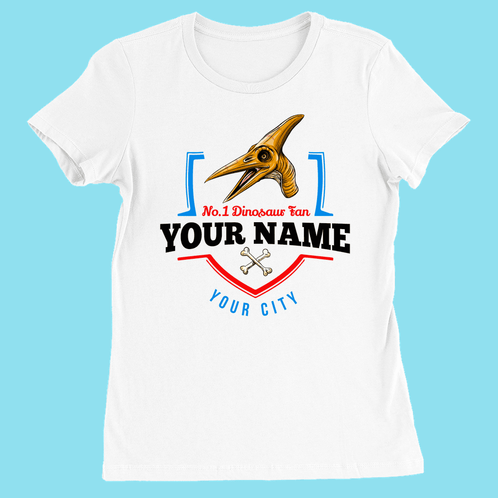 N.1 Pterodactyl Fan Custom Women T-Shirt | Jurassic Studio