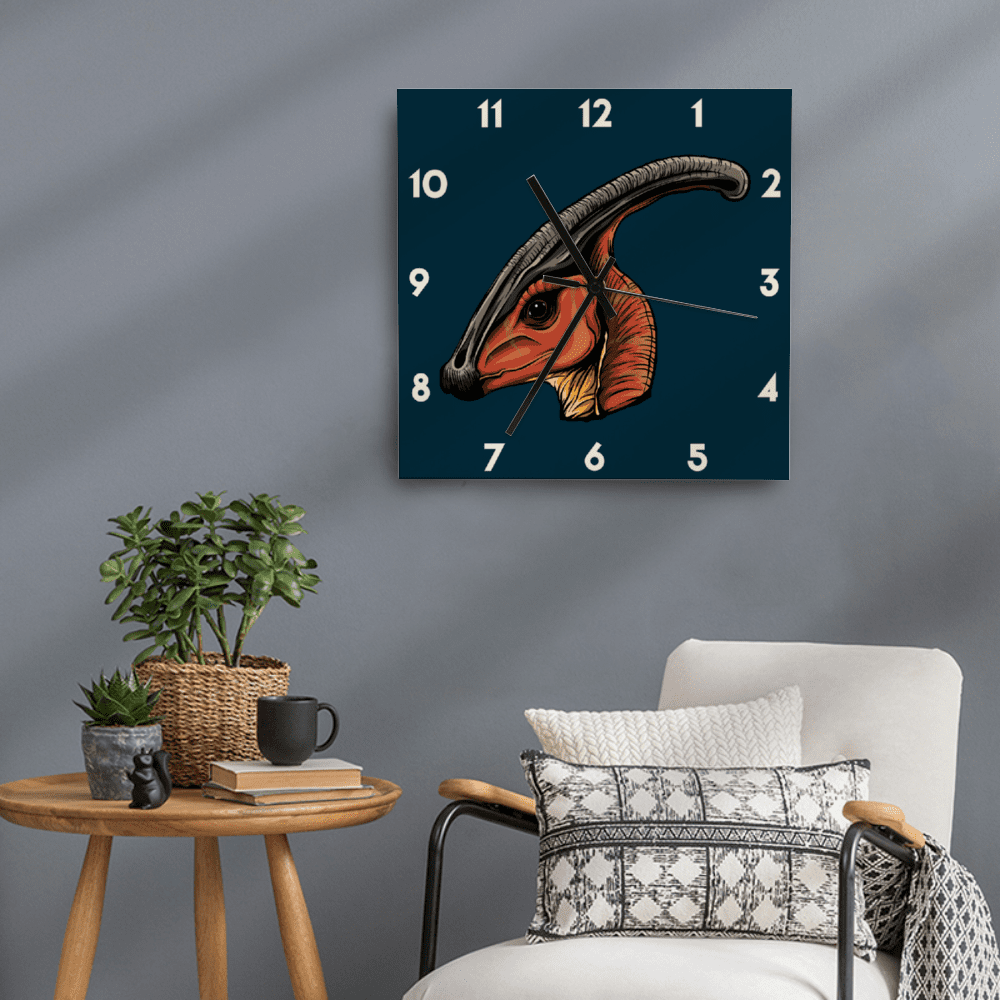 11 Inch Hadrosaur Wall Art Clock | Jurassic Studio