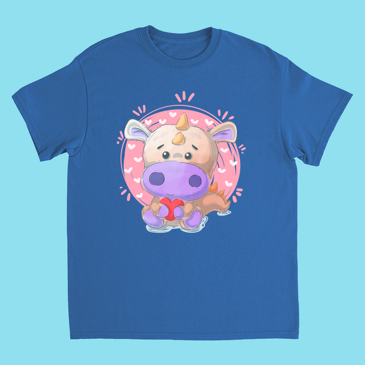 Kids Pink Baby Dino T-Shirt