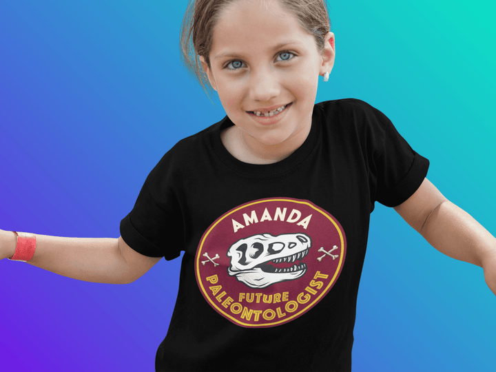 Kids Custom Future Paleontologist T-Shirt | Jurassic Studio
