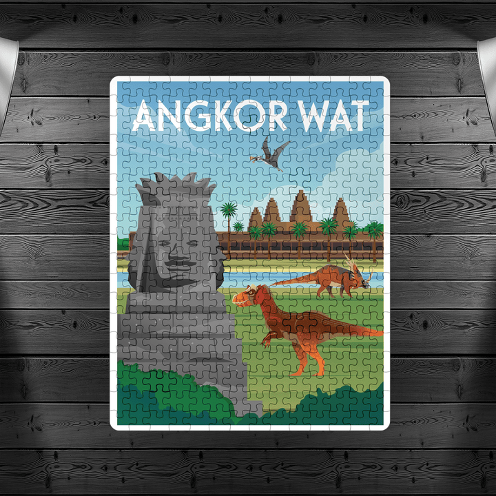 Angkor Wat Dinosaur puzzle - 0