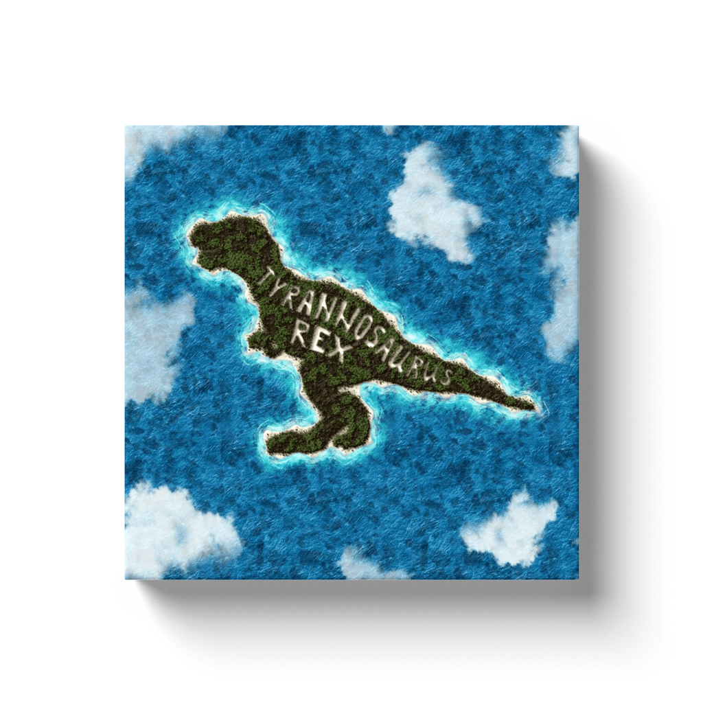 T-Rex Island Canvas Wrap | Jurassic Studio